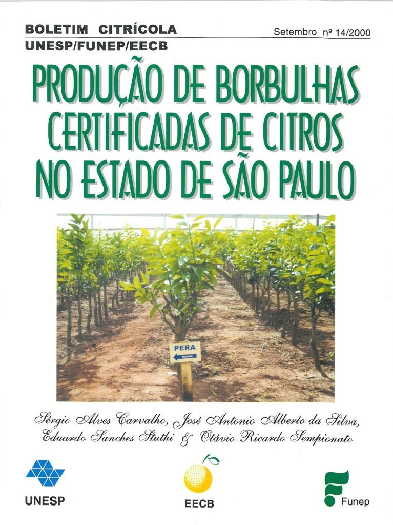 Produção de borbulhas certificadas de citros no estado de São Paulo